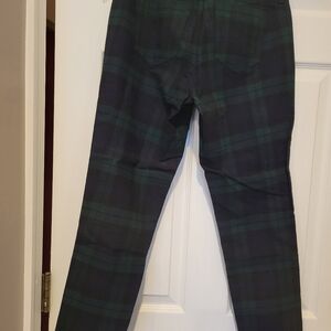 Banana Republic pants--blackwatch plaid pants, size 2, EUC